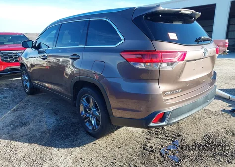 2019 Toyota Highlander Limited Platinum from USA, damaged, VIN 5TDYZRFH9KS337423